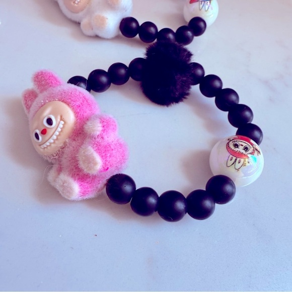 NWOT 1 Handmade Labubu Beaded Bracelets for Kids - Picture 2 of 7